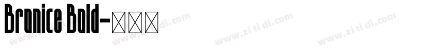 Bronice Bold字体转换